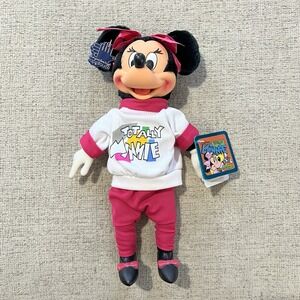 Applause Vintage 1980s Disney Totally Minnie Stuffed 12" Vinyl & Fabric Doll NOS